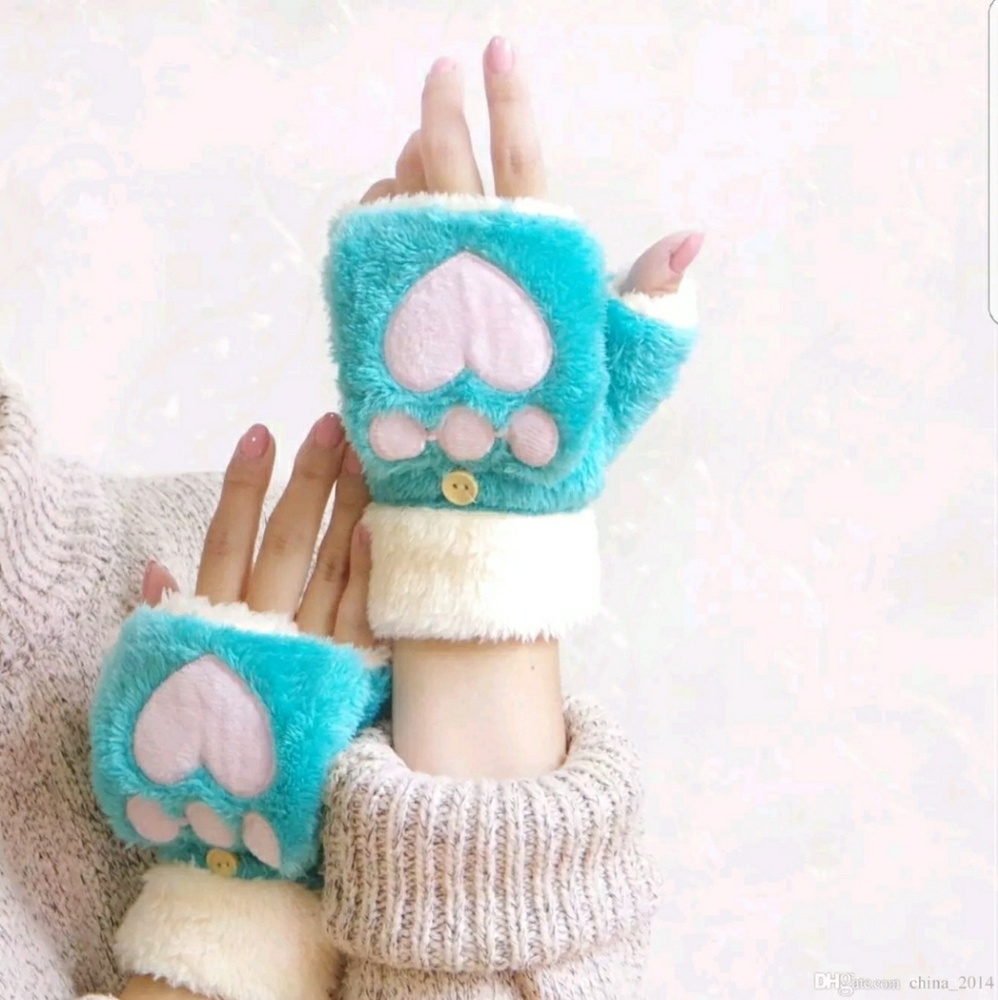 Warm Wrist Fingerless Gloves Mittens