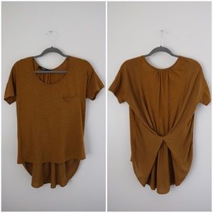 Anthropologie Twist-Back Pocket Tee