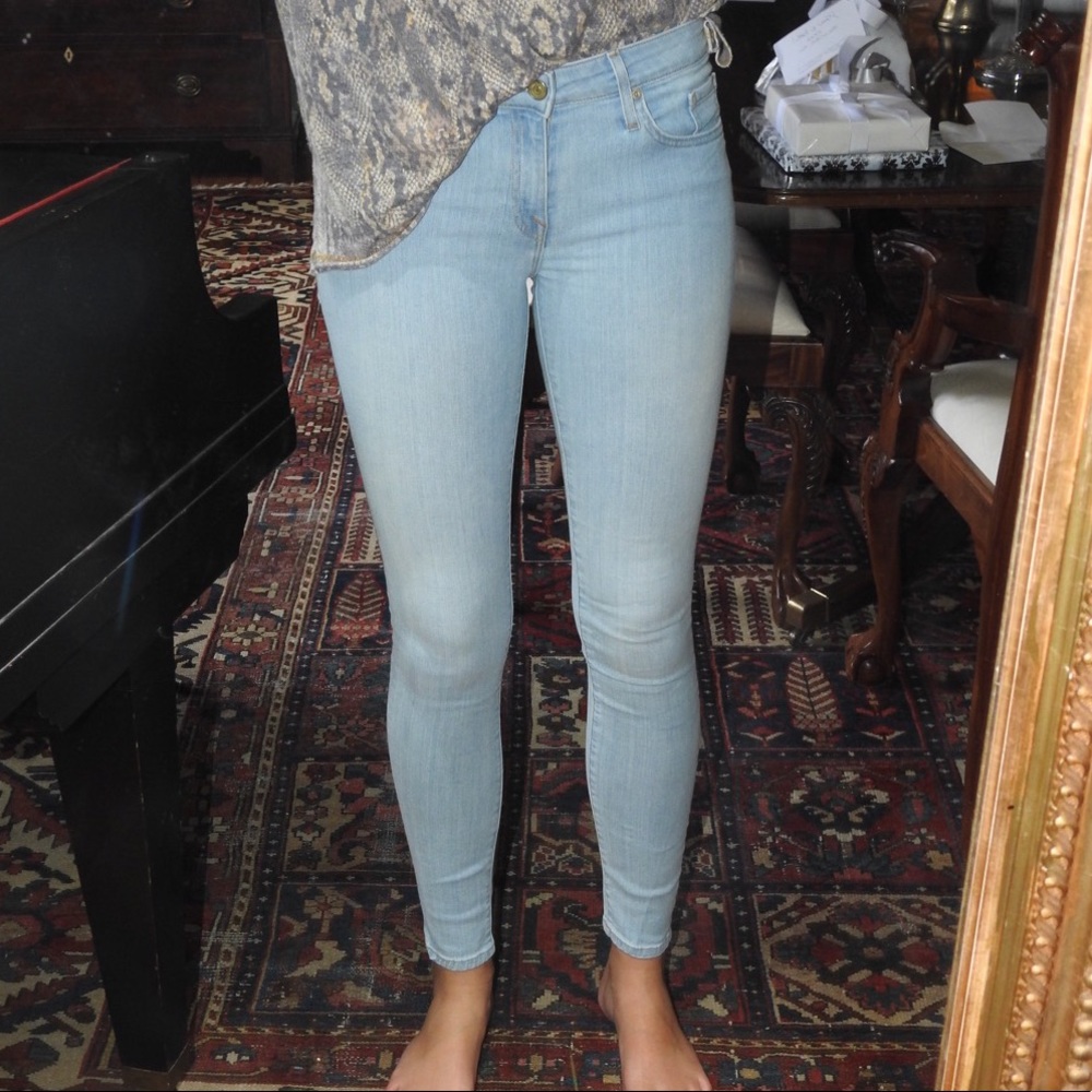 White Wash Skinny Jeans