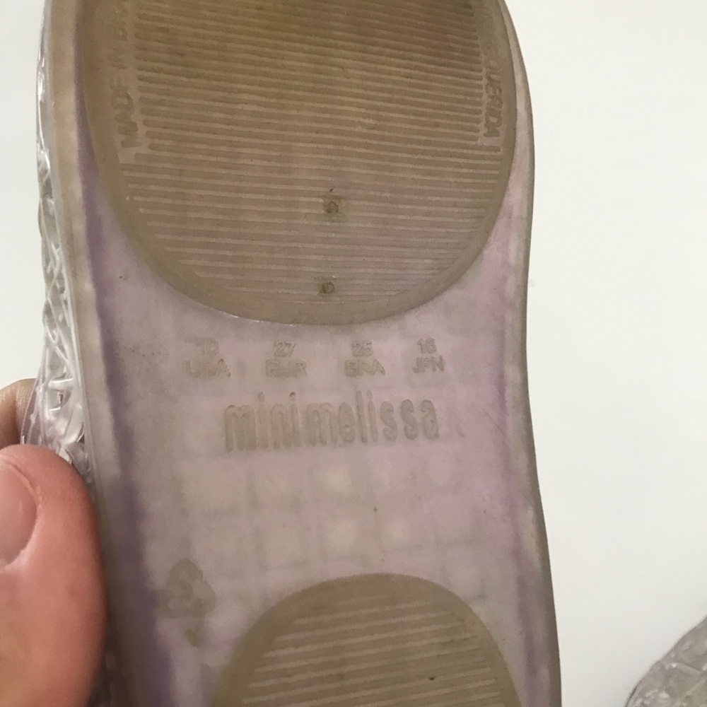🎉SOLD🎉Mini Melissa clear shoes - Picture 6 of 6