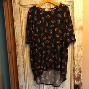 Lularoe Irma bird print shirt