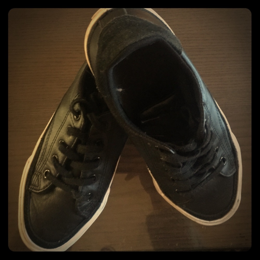 Leather suede converse Jack Purcell