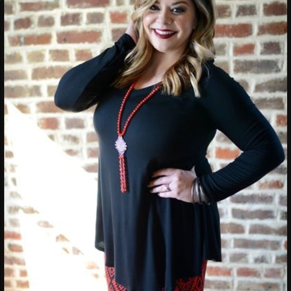 Zig zag stripe long sleeve super soft tshirt