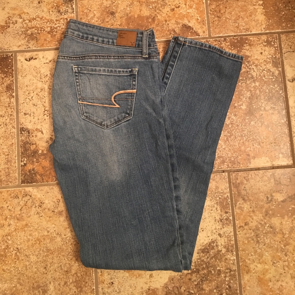 Light blue denim jeans