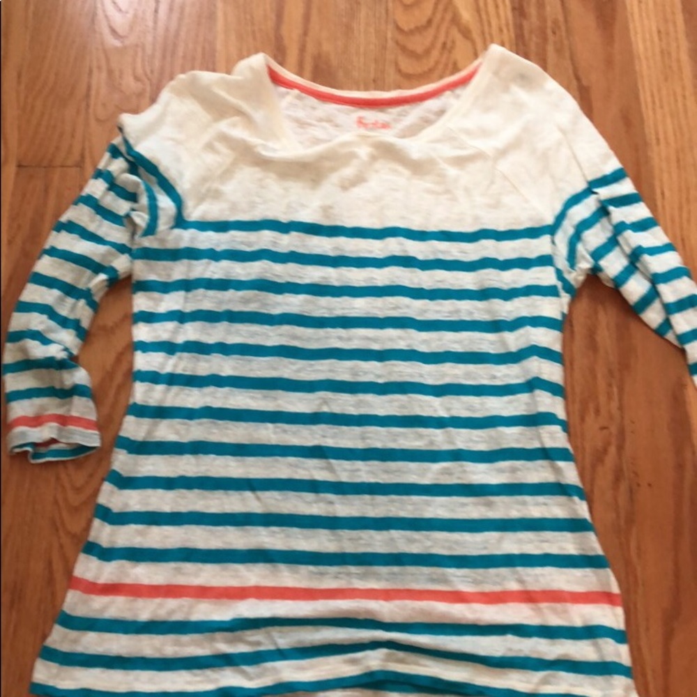Boden striped linen top