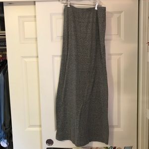 Soft Grey Maxi Skirt