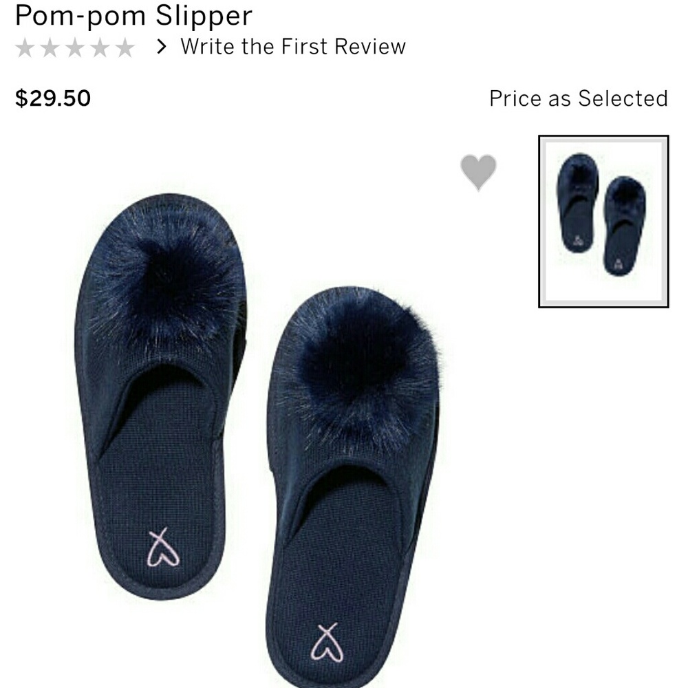 Victoria Secret Pom-pom Slippers