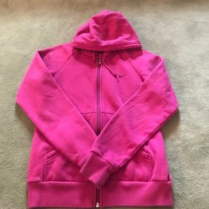 Pink Nike hooded jacket