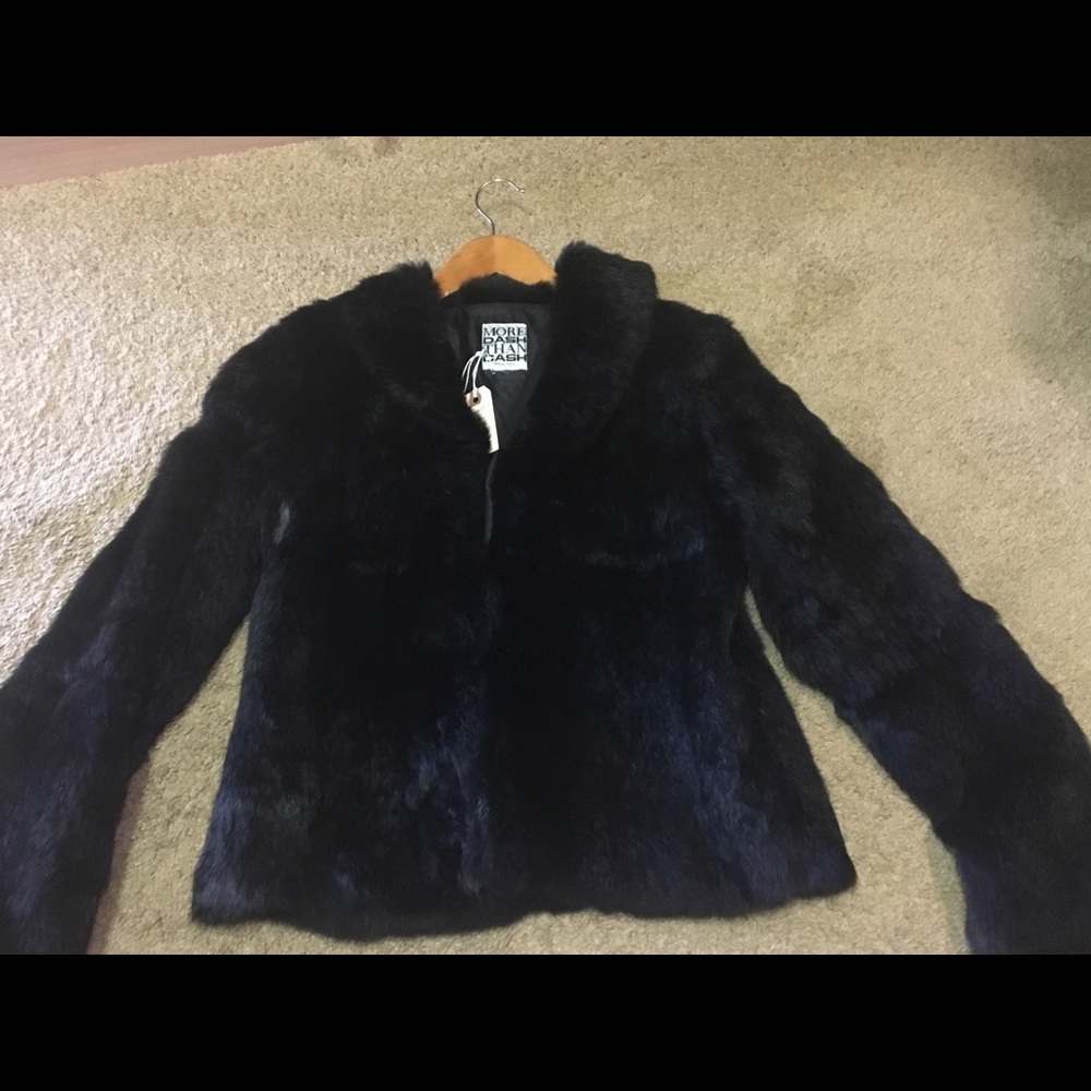 Black Vintage Fur coat