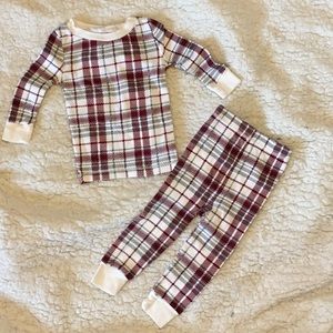 {burt’s bees baby} plaid pajama set 🌲