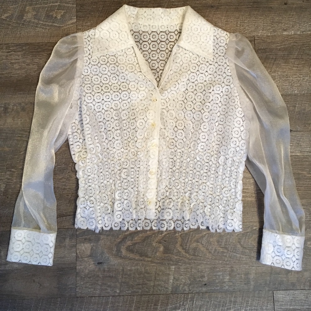 Vintage cropped blouse