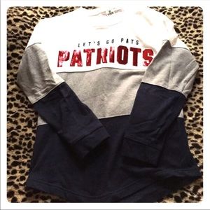 PINK sequined Pats pullover
