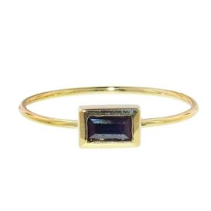 Jennifer Meyer Sapphire Baguette Ring