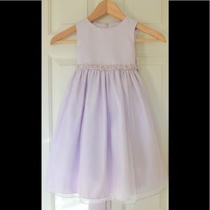 Cinderella Girls' 3/3T Lavender Empire Waist Dress