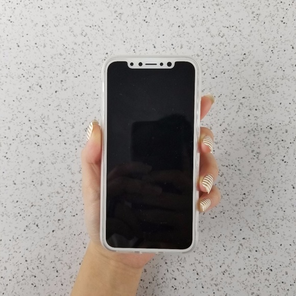 iPhone X Rose Gold Heart Case - Picture 2 of 2