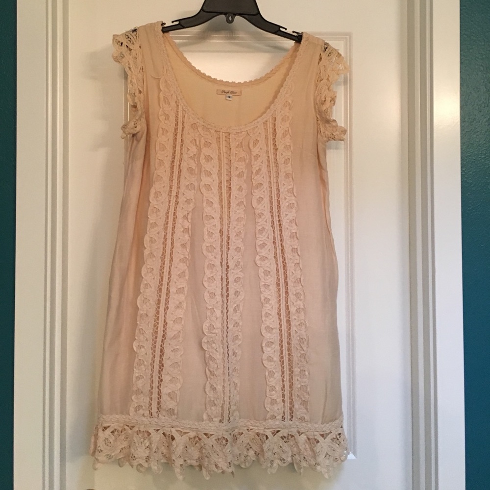 Cream, Lacey Dress