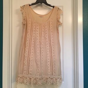 Cream, Lacey Dress