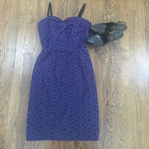 Tracy Reese black and blue cocktail dress size 4