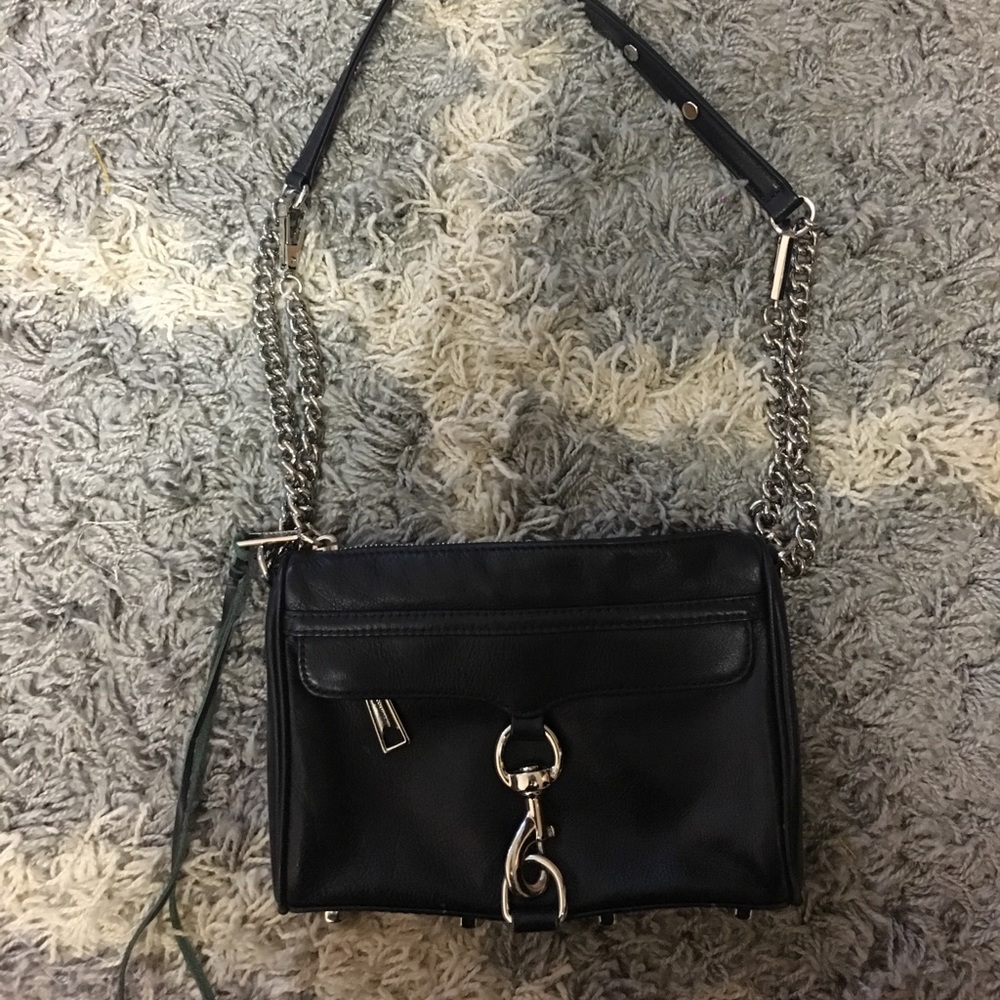 Navy blue Rebecca minkoff cross body bag.
