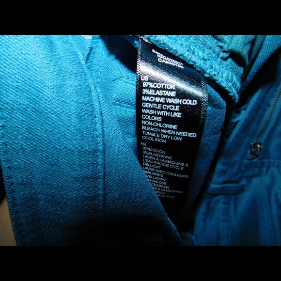 Teal Skinny Jeans - Picture 3 of 3