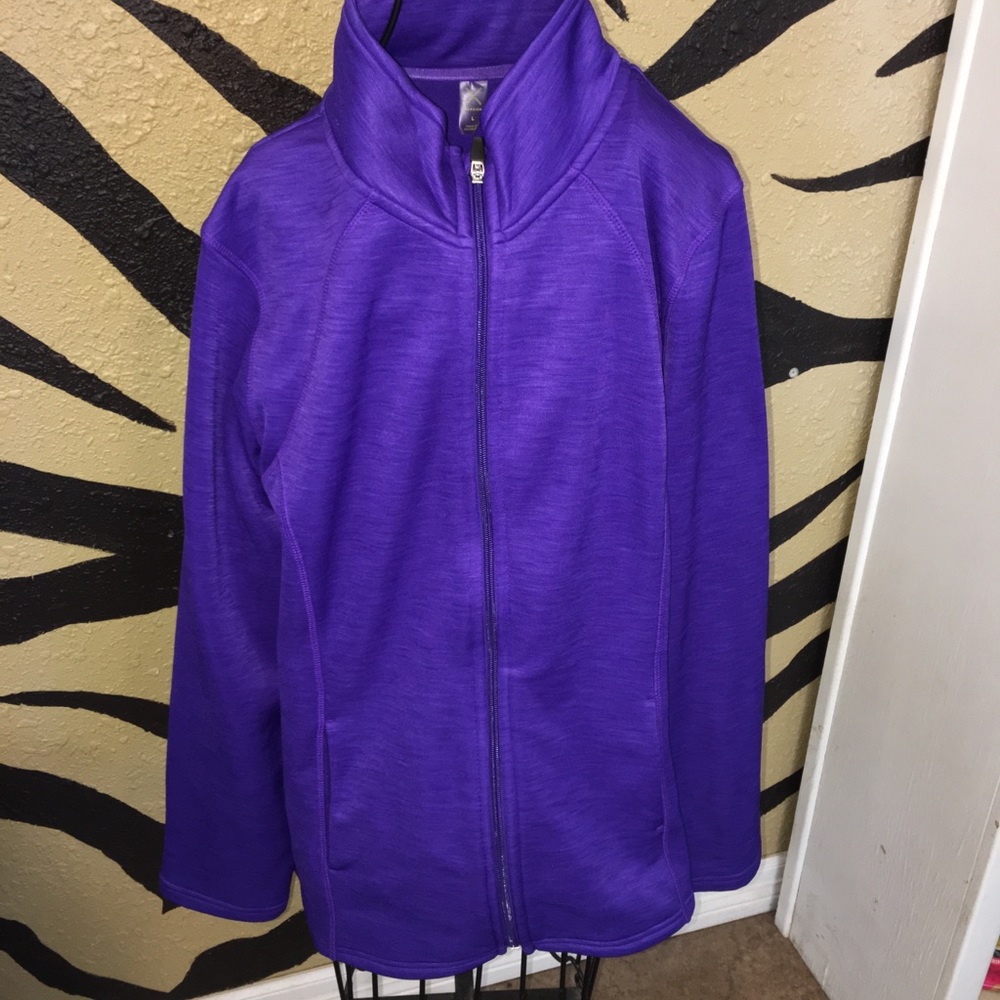 Vibrant purple pull over
