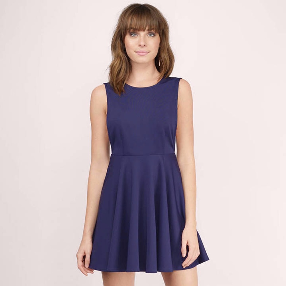 NWT Tobi Navy Candace Skater Dress