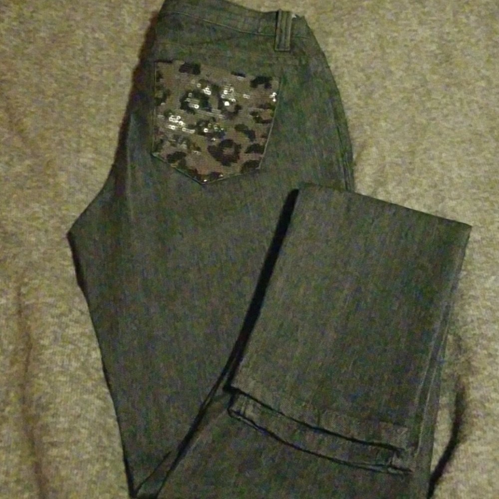 Black skinny stretch jeans