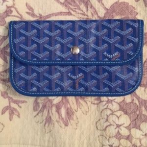 Authentic Blue Goyard Mini Wallet