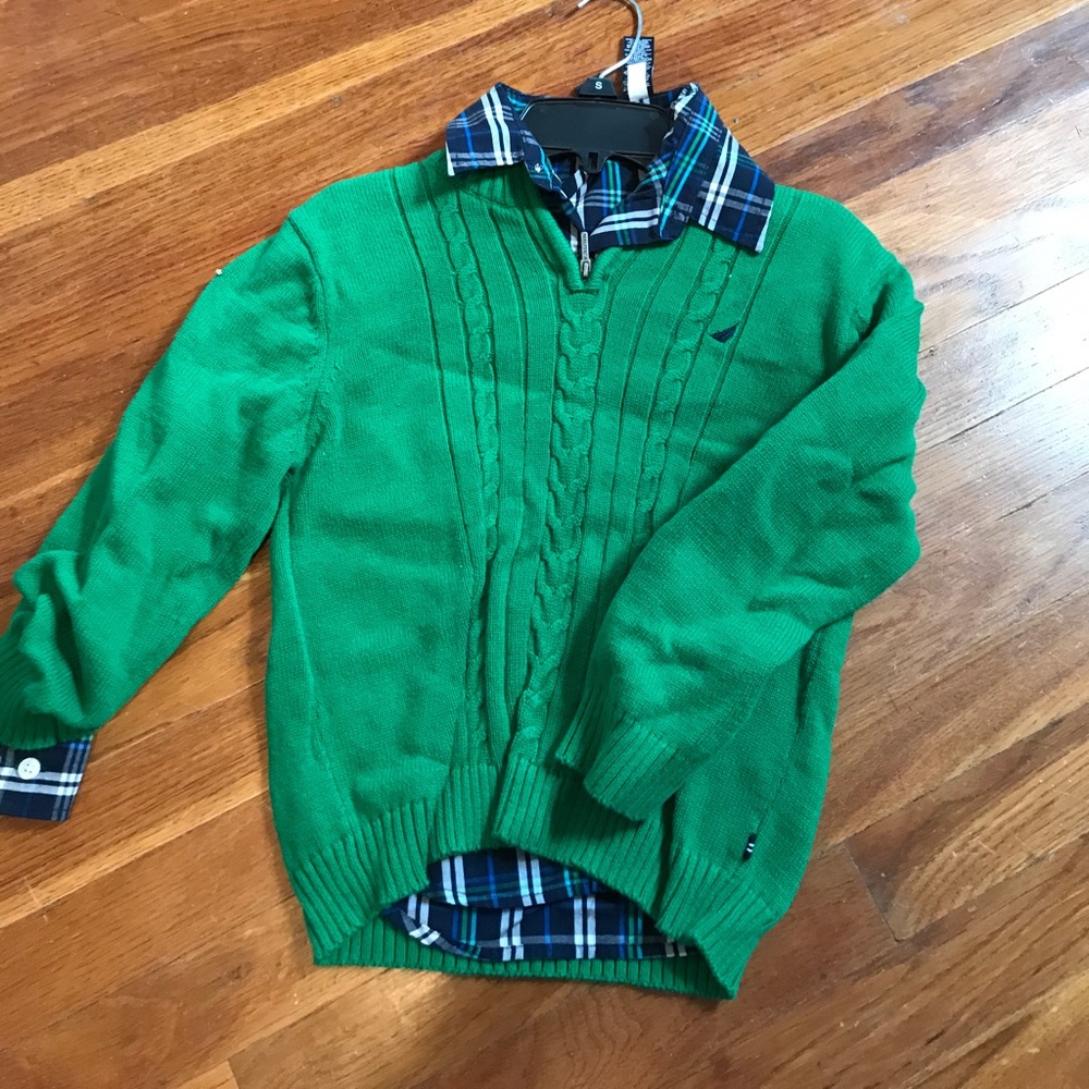 Boys sweater and shirt