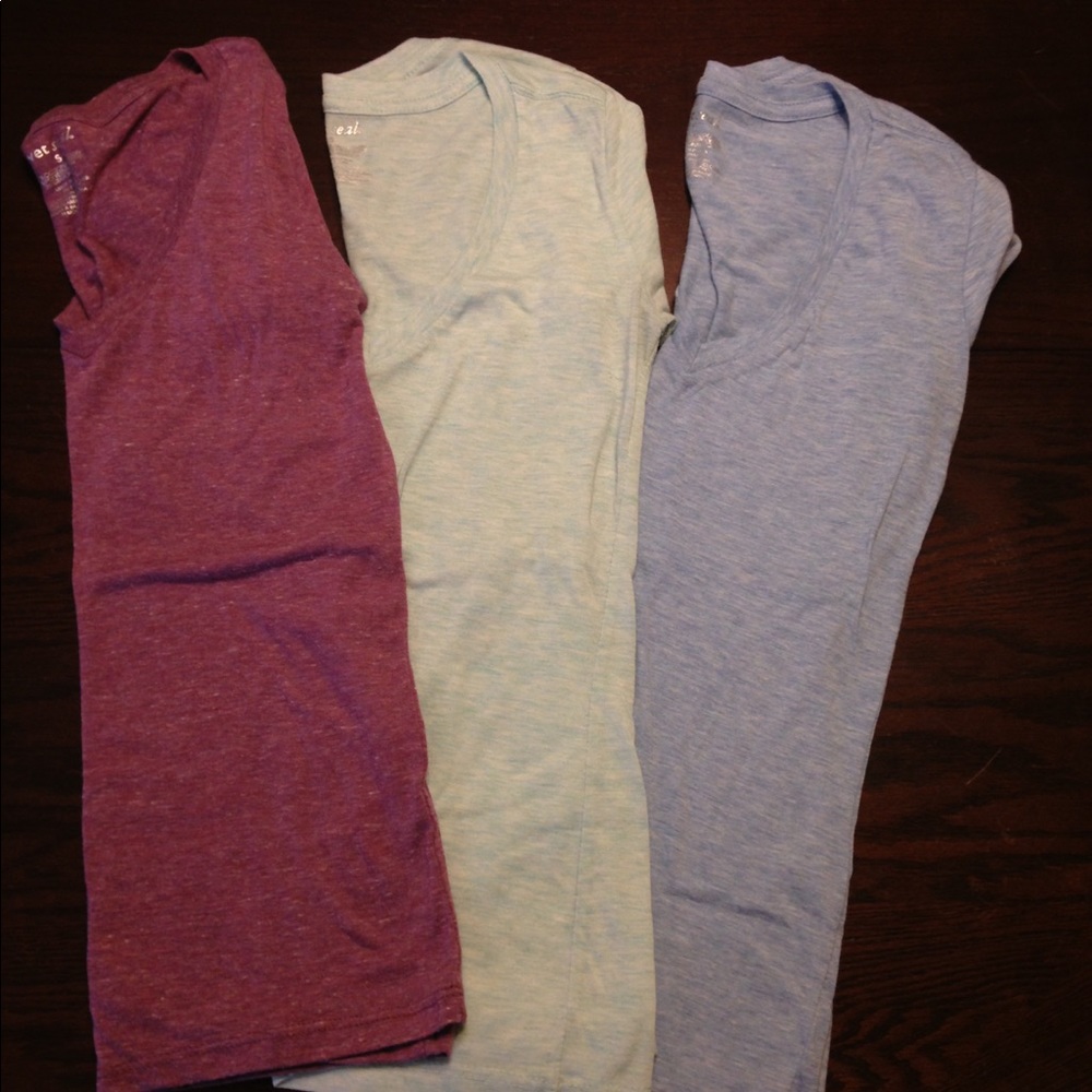 three tshirts