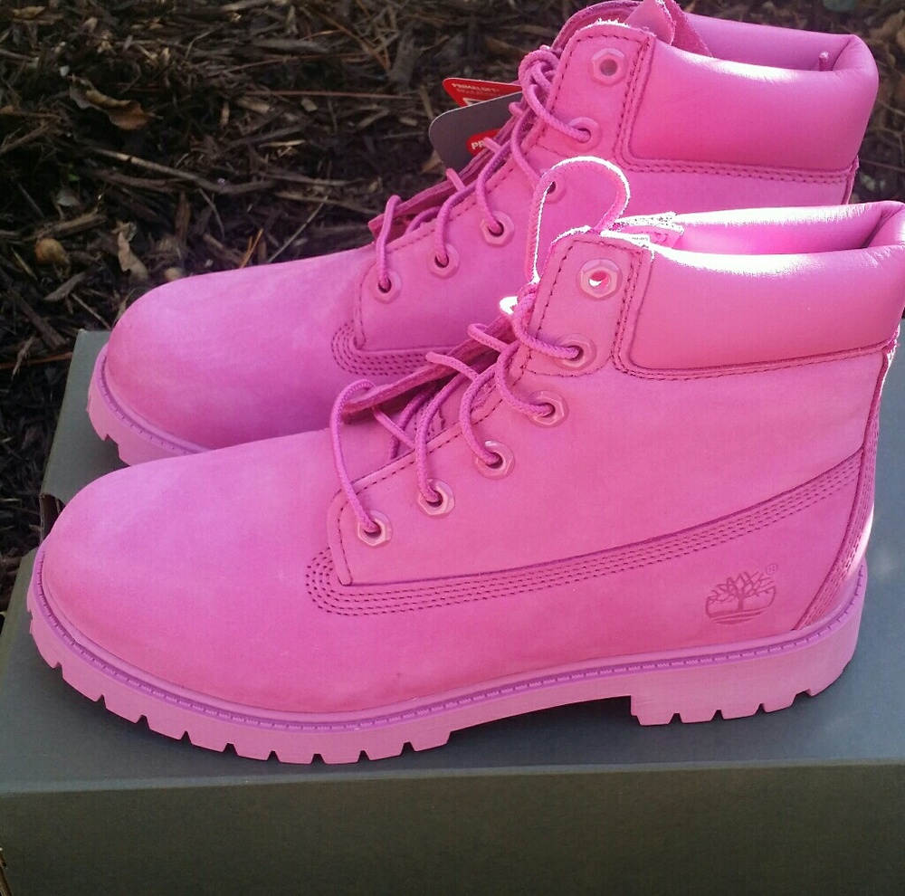 Timberland Junior's Size 6.5 Rose Pink Premium