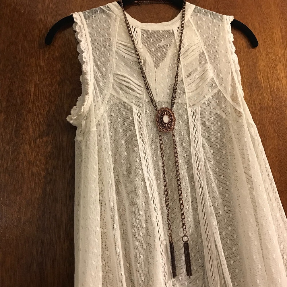 Free People Rose Gold boho necklace