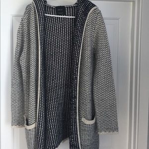 ZARA Knit hooded sweater