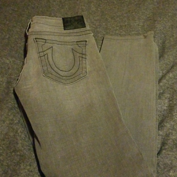 True religion grey black  Stitching Straight leg - Picture 1 of 2
