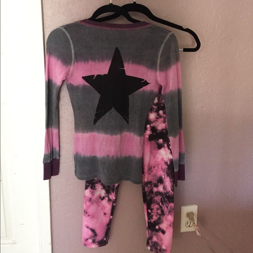 Dirttee Hollywood Shirt&Legging Set Pink Medium