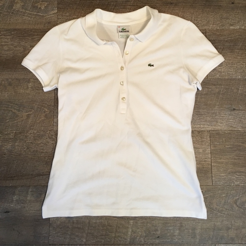 Lacoste White polo