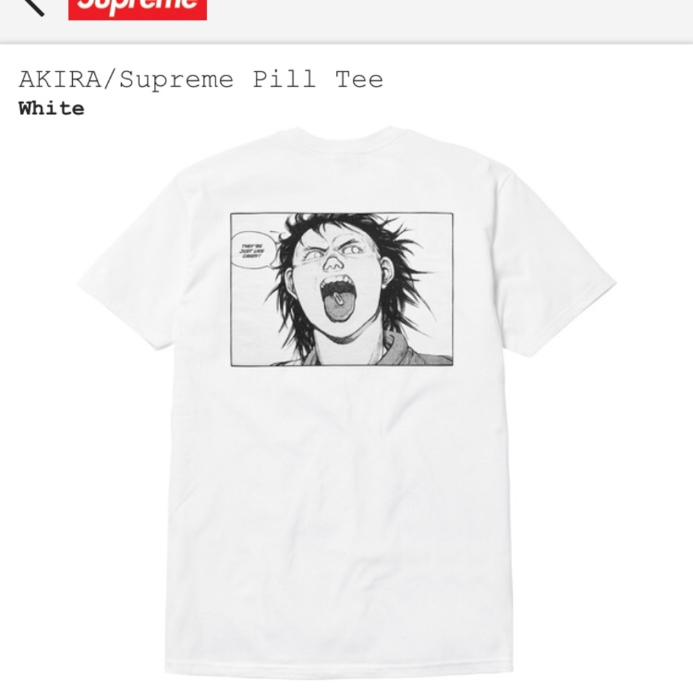 Supreme x AKIRA pill tee