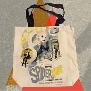 No Doubt Spiderwebs Canvas Concert Tote Bag