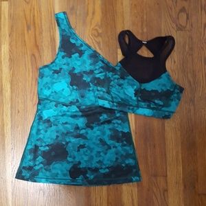 Lululemon athletica One Shoulder Tank with Bra