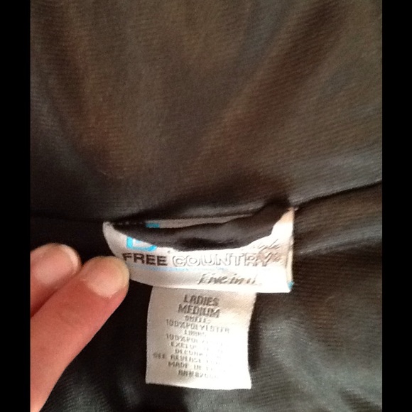 Free Country fleece and nylon hooded zip up coat - Picture 6 of 6