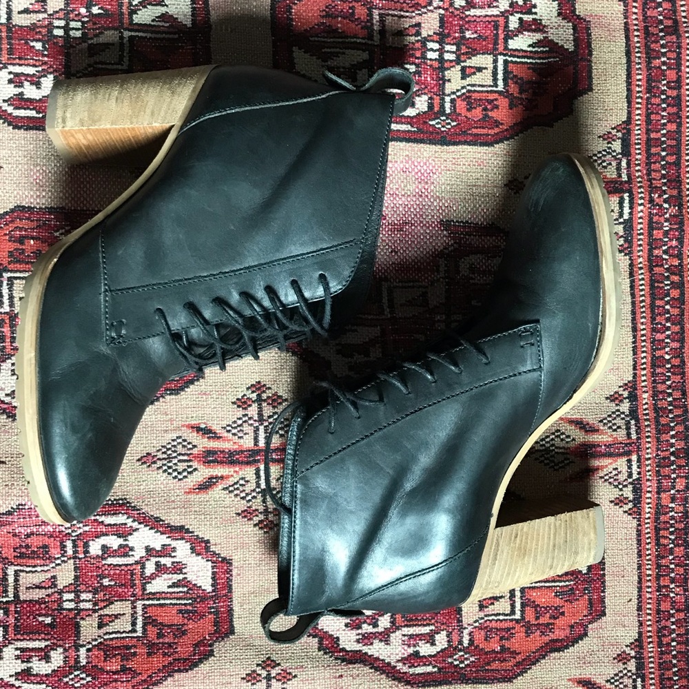Madewell leather heeled booties