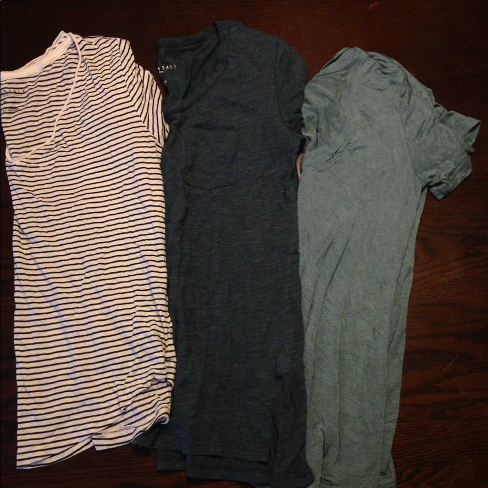 three shirts