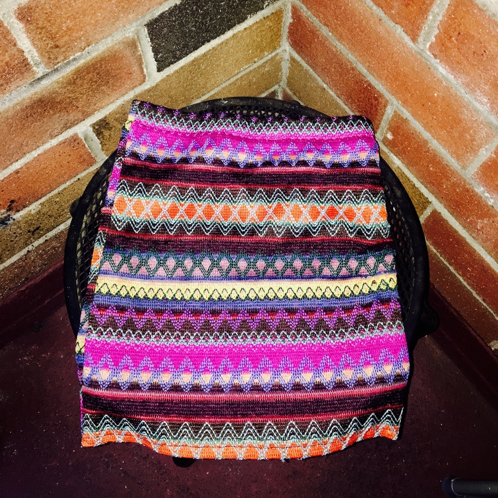 Colorful mini skirt