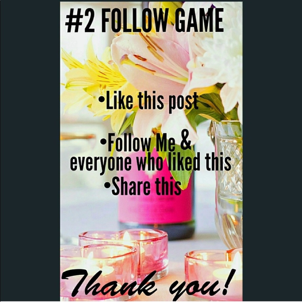 Follow Game #2!🌺🤗