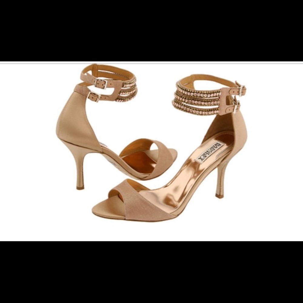 Badgley Mischka Nude dazzler heels 37Sold out styl