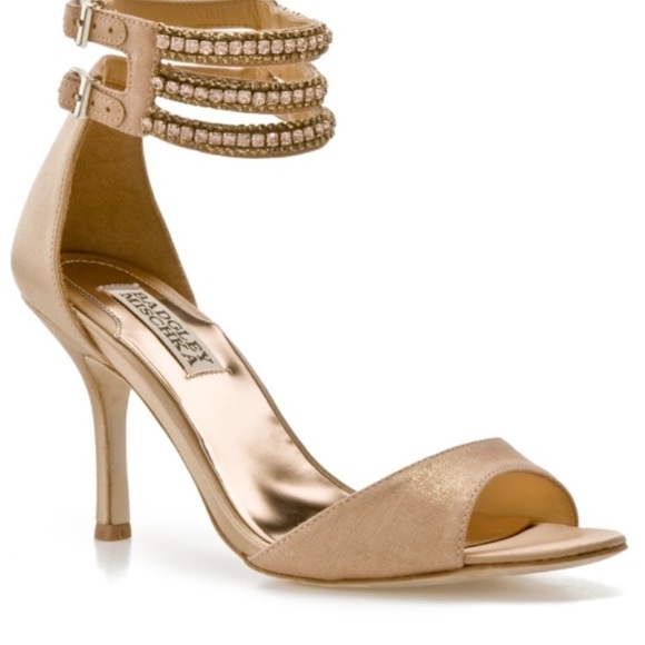 Badgley Mischka Nude dazzler heels 37Sold out styl - Picture 2 of 6