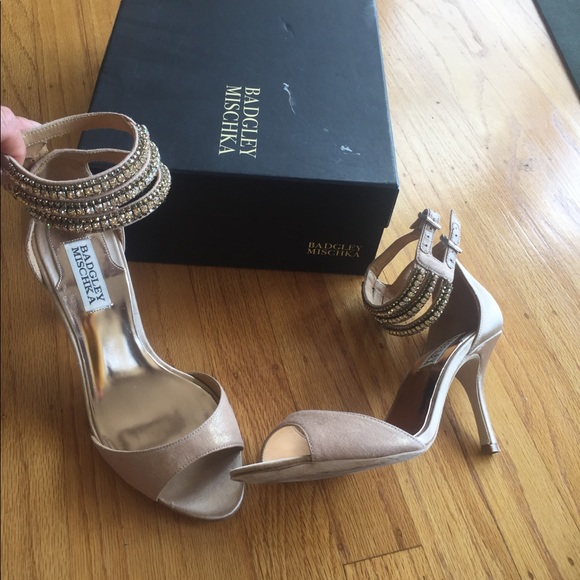 Badgley Mischka Nude dazzler heels 37Sold out styl - Picture 3 of 6