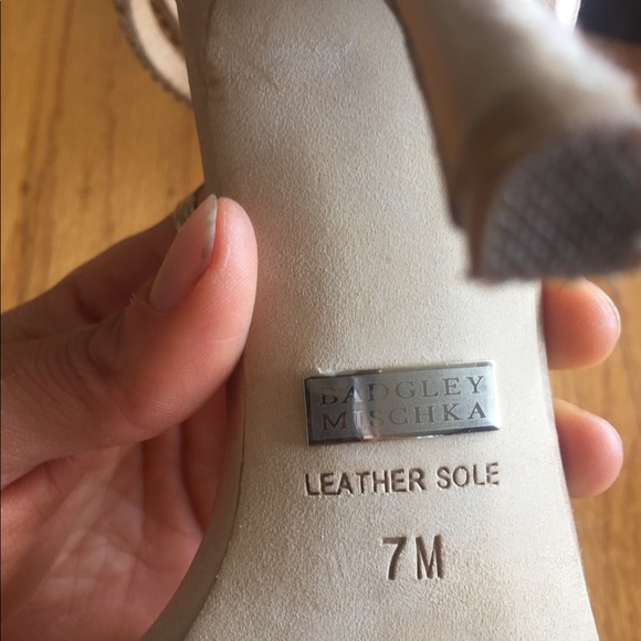 Badgley Mischka Nude dazzler heels 37Sold out styl - Picture 4 of 6