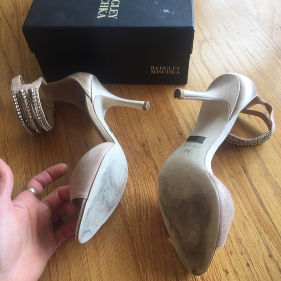 Badgley Mischka Nude dazzler heels 37Sold out styl - Picture 5 of 6