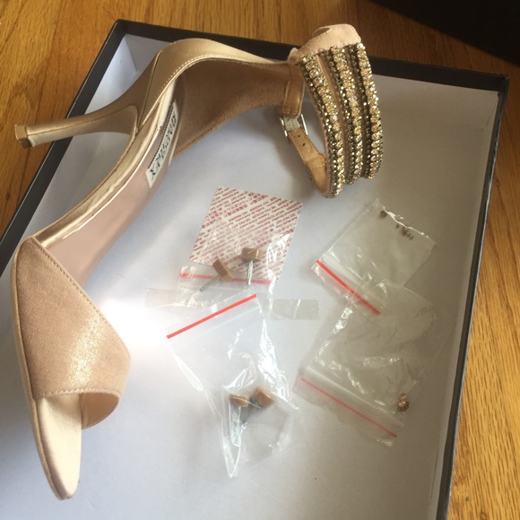 Badgley Mischka Nude dazzler heels 37Sold out styl - Picture 6 of 6